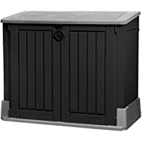 Los mejores  - Keter 17197662 - Contenedor para almacenaje- Madera- Gris-Negro